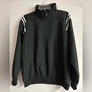 Smitty Men’s Baseball/Umpire Shell Pullover, Large, Black, Water Resistant